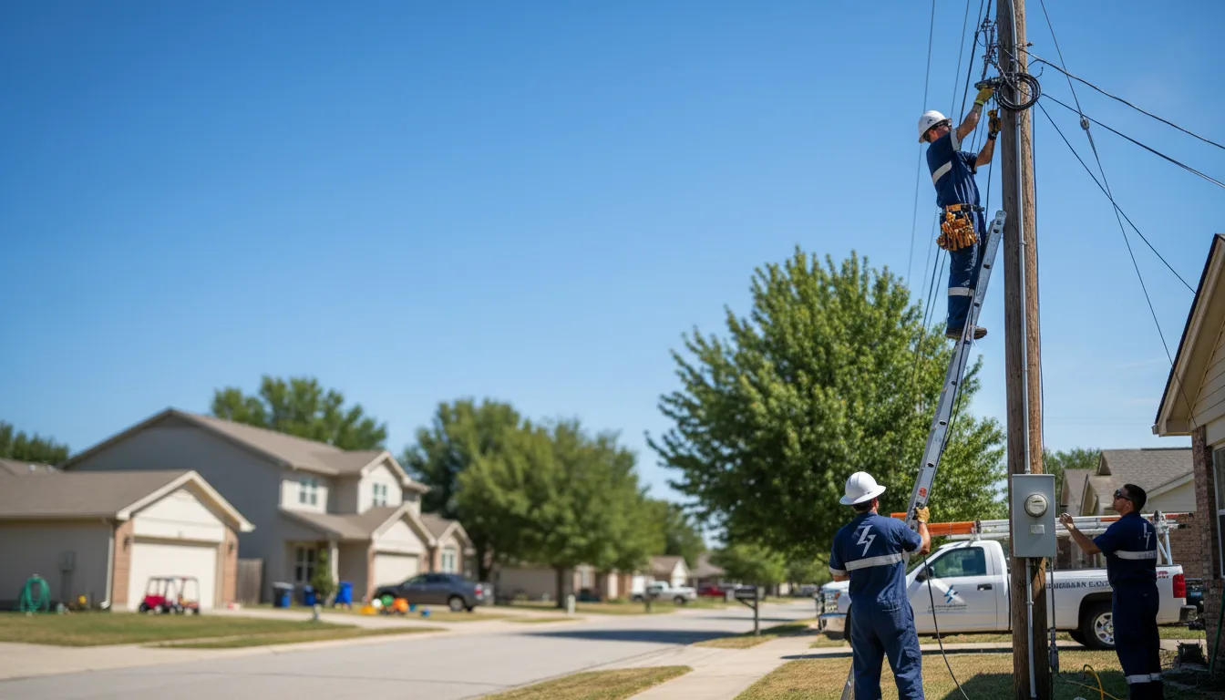 Residential electrician providing installation services in Wasola, MO